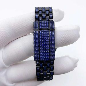 Rolex Datejust Full Iced Out Cubic Zirconia Cut Studded Diamond Watch