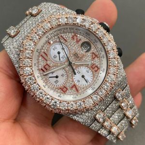 Audemars Piguet Full Iced Out Royal Oak Offshore Moissanite Diamond Watch