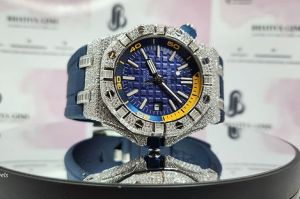 Hip Hop Bust Down Iced Out Moissanite Watch