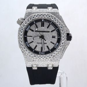 Iced Out Audemars Piguet Royal Oak Offshore Diver Moissanite Watch