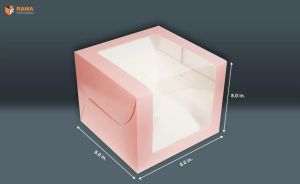 8x8x8 Tall Window Cake Box