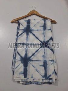 Beautiful Blue And White Tie Dye Cotton Fabric