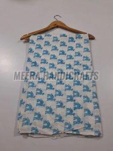 Beautiful Camel Hand Block Printed Cotton Fabric