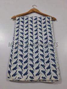 Beautiful Parrot Hand Block Printed Cotton Fabric