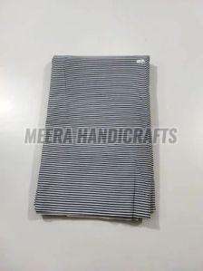 Black And White Lining Print Cotton Fabric