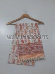 Casual Wear Beautiful Hand Block Printed Cotton Stole