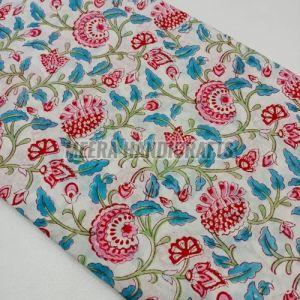 Ladies Fancy Hand Block Printed Cotton Suit Material