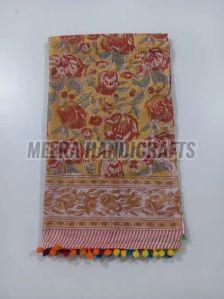 Multicolor Floral Beautiful Printed Cotton Stole