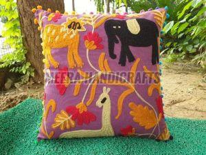 Suzani Embroidered Cotton Home Decor Cushion Cover