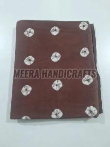 Tie Dye Cotton Brown Fabric