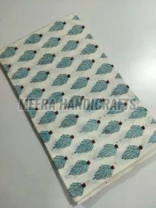 Tree Hand Block Printed Cotton Fabric