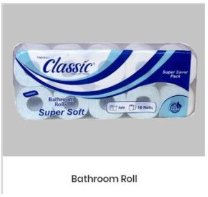 2 Ply Plain Bathroom Roll , 100 Meter