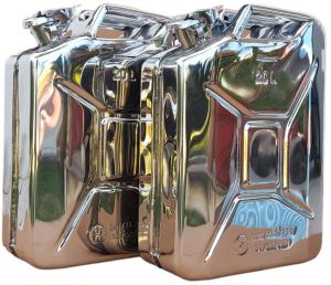 Silver Stainless Steel Jerry Can