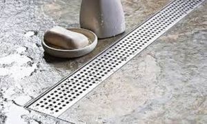 Silver Stainless Steel Tile Insert Shower Drain, For Bathroom