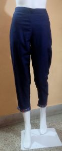 Ladies Plain Cotton Pant