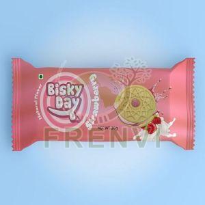 Bisky Day Strawberry Flavoured Cream Biscuits