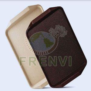 Rectangular Rice Husk Serving Tray