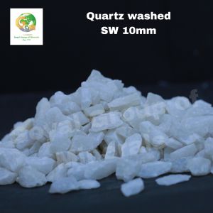 10mm Snow White Washed Quartz Grits