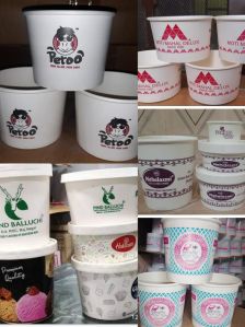 Disposable Printed Paper Container