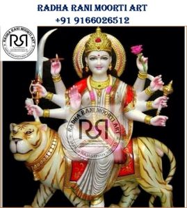 Marble Maa Durga Statue