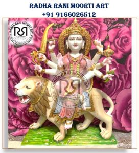 Marble Durga Mata Moorti