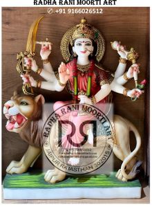 Marble Durga Mata Moorti