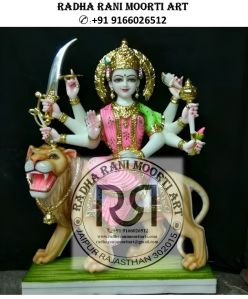 Marble Durga Mata Moorti