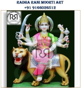 Marble Durga Mata Moorti