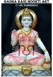 Marble Parvati Mata Ji Moorti