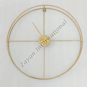 Golden Wall Clock