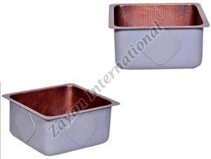 Square Copper Kitchen Sink