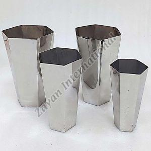 Stainless Steel Hexagon Planter