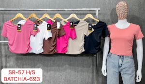 women sr rib tunic top