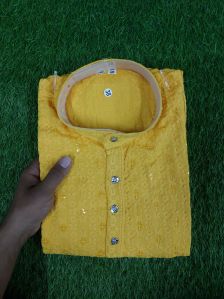 Mens Yellow Kurta