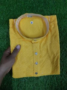 Mens Yellow Kurta