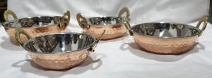Copper Steel Kadhai