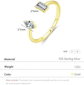 925 Sterling Silver Open Ring