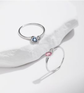 925 Sterling Silver Heart Shape Rings