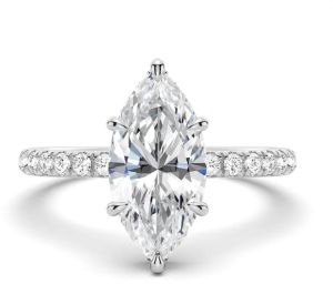 Gold Plating White Zircon Ring