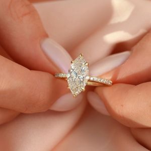 Gold Plating White Zircon Ring