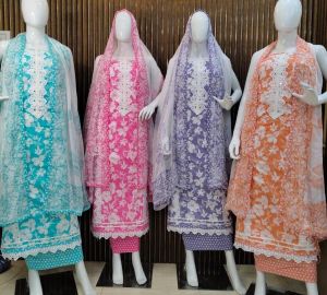 Unstitched Embroidered Suits