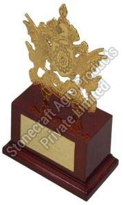 Brass Polished Gold Plated Award