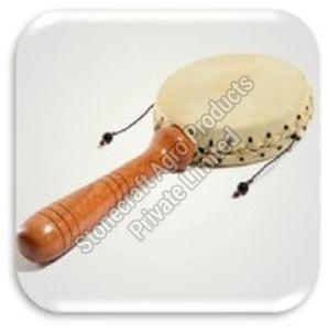 Kids Traditional Wooden Lollipop Damru Toy