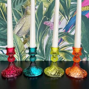 Multi Color Solid Candle Holder