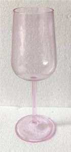 Pink  Borosilicate Wine Glass