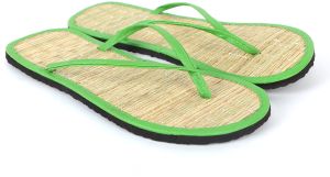 Quickkshop Natural Korai Grass Mat Eco Friendly Beach Slippers