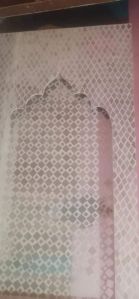 20 Feet Printed Silver Wedding Fiber Stage