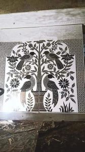20 Feet Printed Silver Wedding Fiber Stage