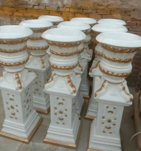 3 Feet White Fiber Flower Pot