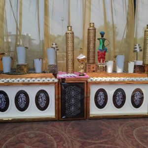 Fancy Golden Catering Counter
